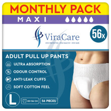 56 x Incontinence Pants Women and Men, Men and Women Diapers, Diapers