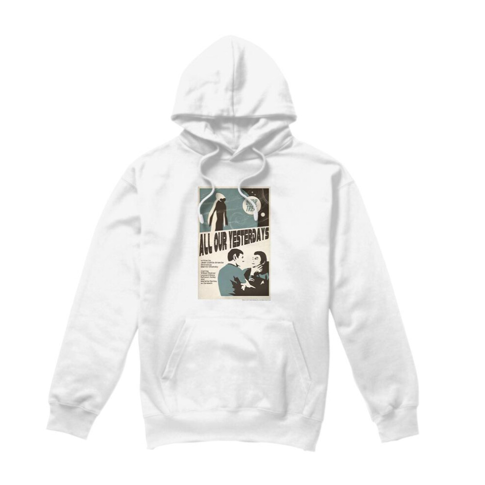 Star Trek (L, ) Mens The Original Series Episode 78 Hoodie White