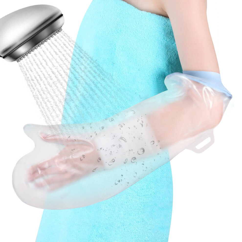 Fasola Cast Cover Arm For Showering, Reusable Cast, Dressing And Bandage Protector, Watertight Protection For Short Arm, Elbow, Wrist, Hand, Finger