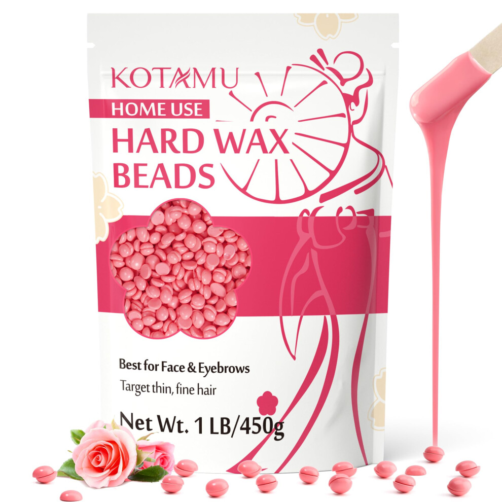 Kotamu Hard Wax Beads For Hair Removal Professional Waxing Beans For
