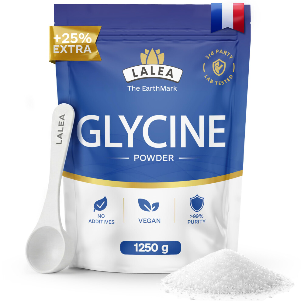 Lalea Pure Glycine Powder 1250G Â 100% Pure L-Glycine Amino Acid Supplement Â Ve