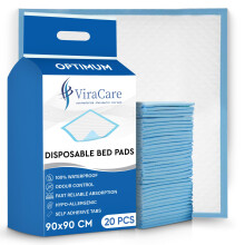 20 x Optimum Incontinence Bed Pads | 90 x 90 cm | Incontinence Bed Sheets | Disp