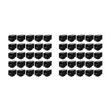 Accoppiatore Rj45 da 50 Pezzi Cat6 Jack Accoppiatore Nel Linea Accoppiatore da Femmina Un Inserto Femmina