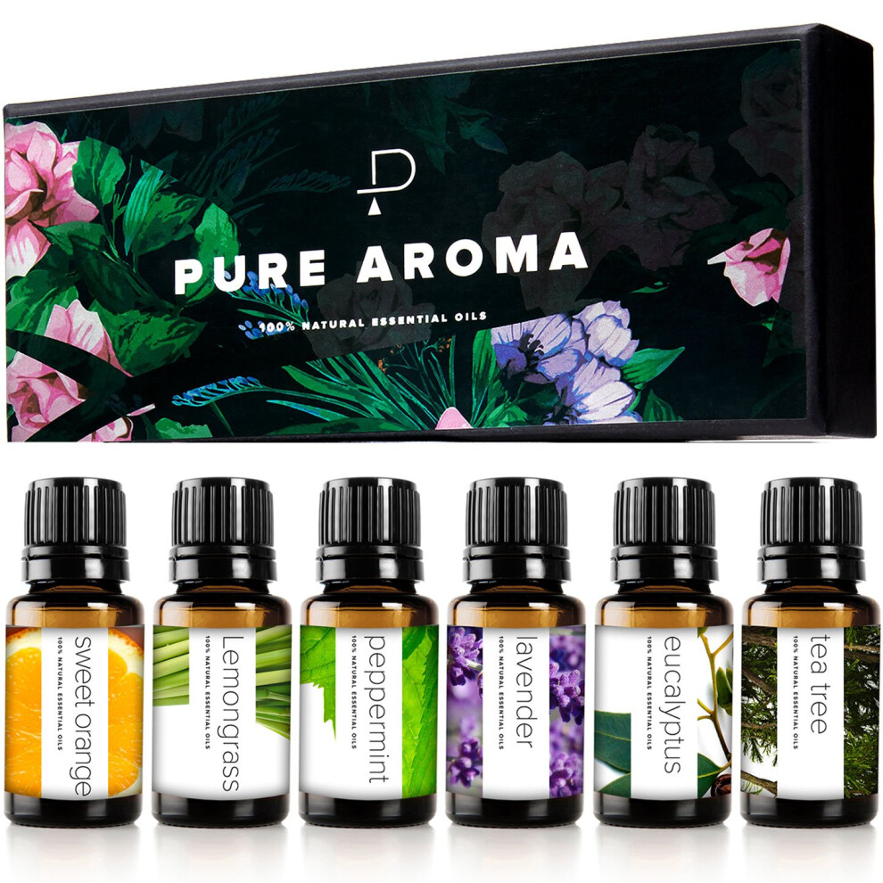 Pure Aroma Essential Oils By 100% Pure Therapeutic Grade Oils Kit