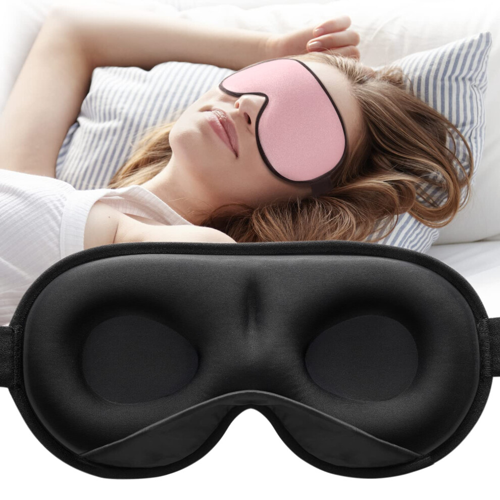 Umisleep Sleep Mask, Women Men 2026 3D Weighted Eye Mask Blocking Lights Sleeping Mask, Relieve Stress, Headache Eye Cover Adjustable Strap,120G Blin
