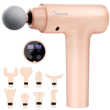 cotsoco Massage Gun Deep Tissue, Muscle Massage Gun Back Massager for Pain Relief, 20 Speeds Handheld Electric Massager Tool with Silent Brushless Mo