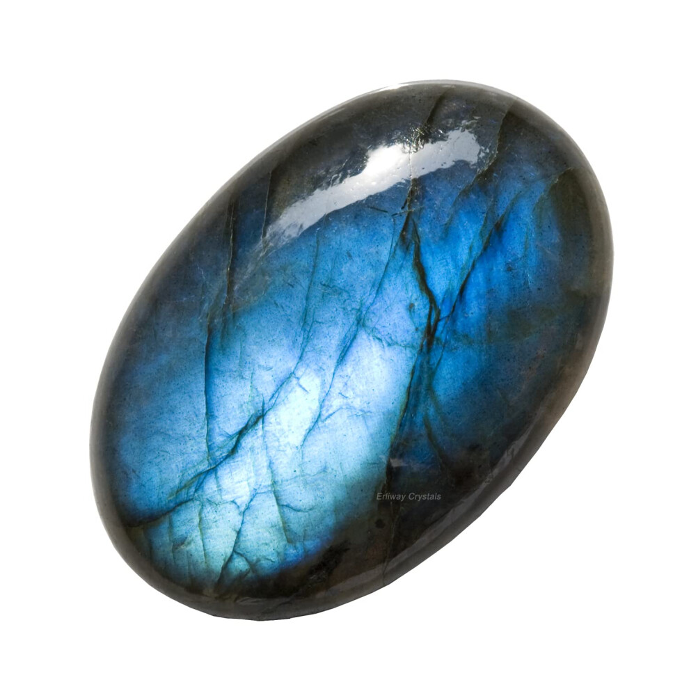 Erliway Labradorite Healing Crystal Stones, 1.25-2.0" Large Reiki Healing Gemstones Natural Tumbled Polished Stones For Energy Witchcraft Therapy Meditation