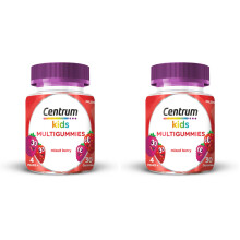 Centrum Multivitamins Mixed Berry for Kids Immunity Support, 10 Essential Nutrients Includes Vitamin C and D, 30 Chewable Multigummies (Pack of 2)