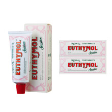 Euthymol Sensitive Toothpaste 75ml x 2,Fluoride Toothpaste for Sensitive Teeth, Plaque Removal, Cavity Protection, Antibacterial, Gluten-Free, Thymol