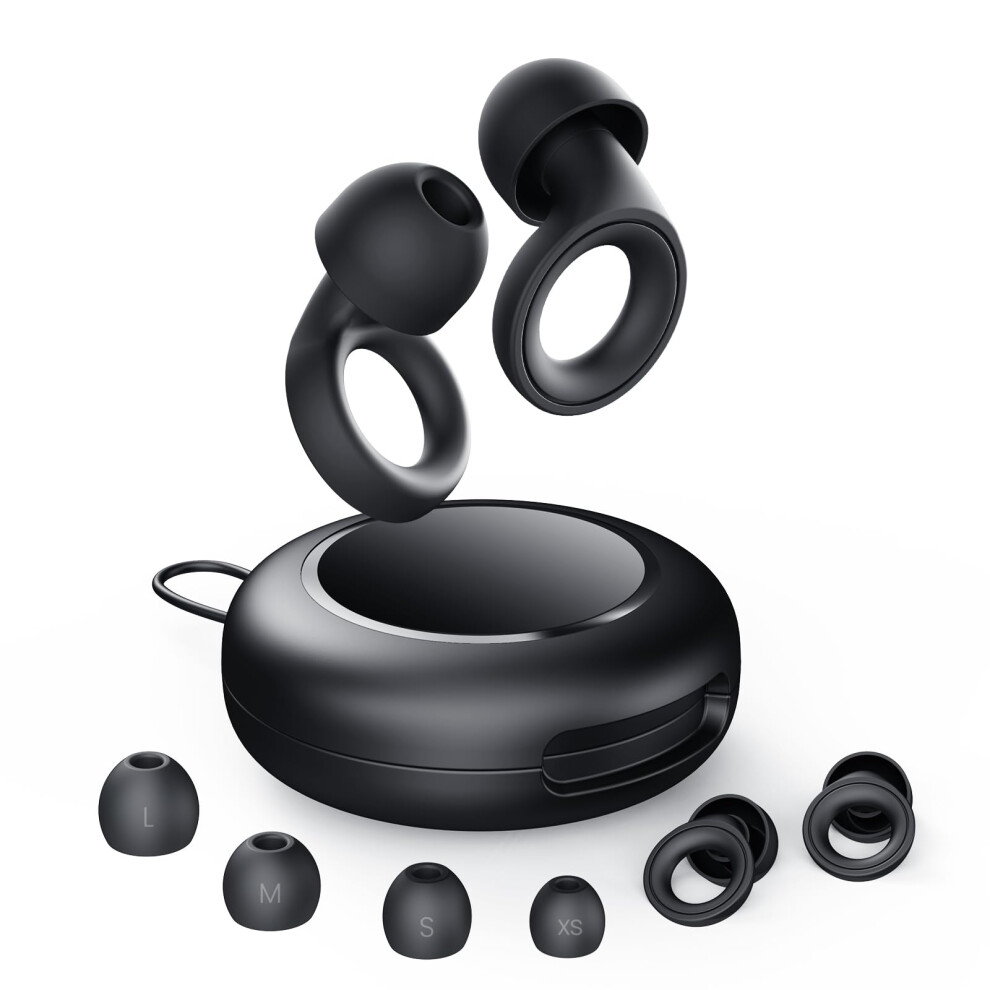 Jayine Ear Plugs For Sleep, Soft Flexible Hearing Protection, Reusable Silicone Earplugs For Sleeping, Focus, Festivals And Noise Sensitivity - 30Db