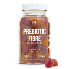 Prebiotic Fibre Gummies 3g - 60 Vegan Gummies - Chicory Root Inulin, BlackBerry, Strawberry & Peach Flavour (30 Day Supply) by Alpha01