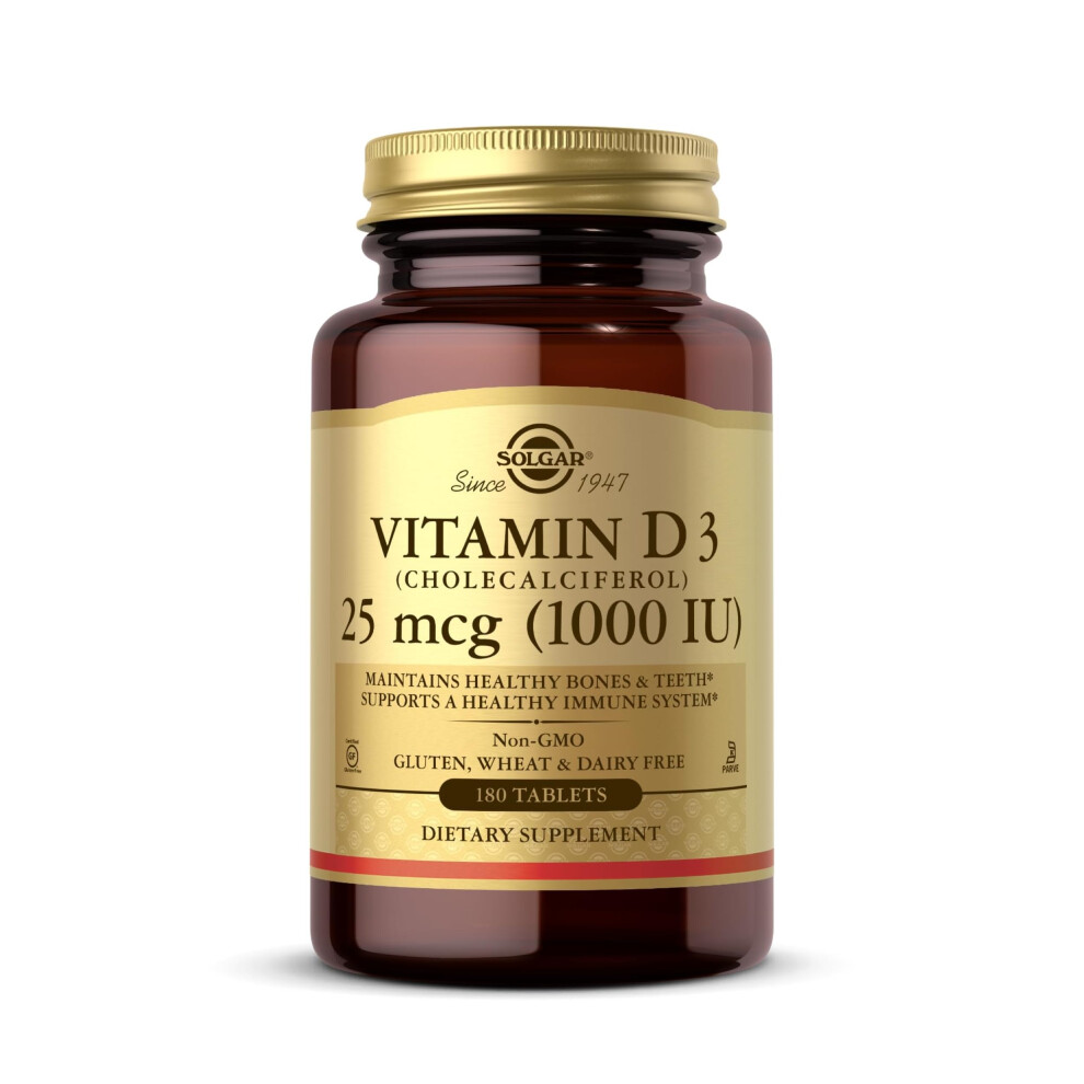 Solgar Vitamin D3 (Cholecalciferol) 1000 Iu (25 Âµg) Tablets - Food Supplement, P