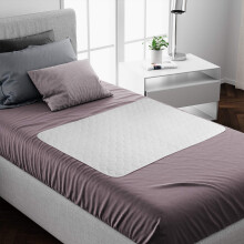 Lynmark 2x Washable Incontinence Bed Pads Without Tucks- Non-Slip Bedwetting Mattress Protector Absorbs Up to 1L - Leak-Proof OEKO-Tex Certified Cot