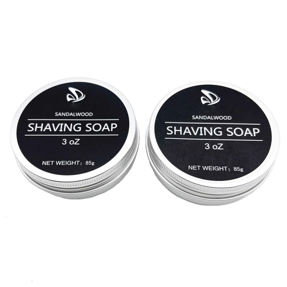 Echolly Shaving Soap For Men- Sandalwood Mens Shave Soap- Smoothest Wet Men's