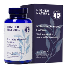 Higher Nature Icelandic Seaweed Calcium - True Food - 260mg Natural Source - Clinically Proven Calcium Supplement, Dairy Free - Supports Bones, Teet