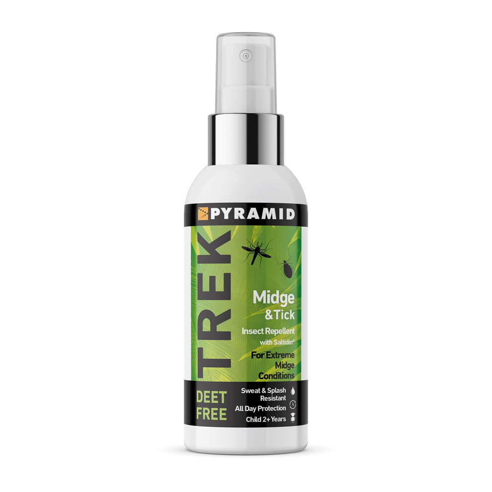 Pyramid Trek Midge And Tick Deet Free Midge And Tick Repellent | 60Ml