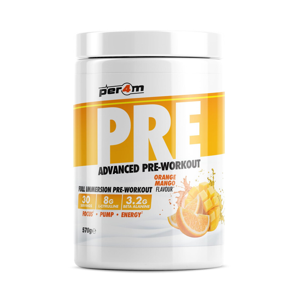 Photos - Vitamins & Minerals Per4m Pre Workout Powder | Intense Pump, Sustained Energy & Mental