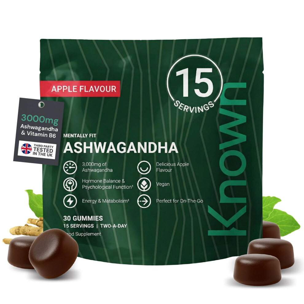 Known Ashwagandha Gummies 3000Mg High Strength By Nutrition With Vitamin B