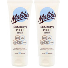Malibu Sun After Sun Sunburn Relief Serum, Cooling & Soothing Moisturising Serum with Aloe Vera, Vitamin E & Allantoin, Hydrating After Sun Care for
