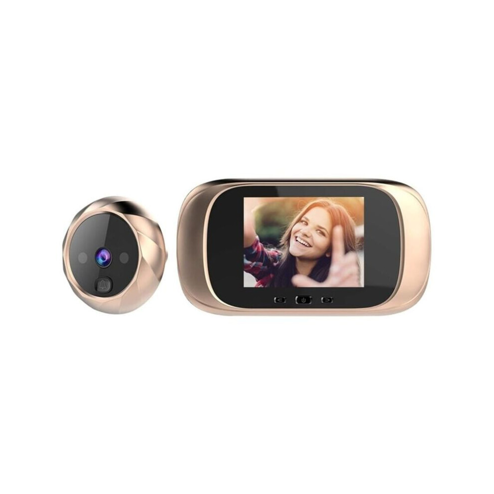 Wireless Doorbell 2.8" Lcd Screen Night Vision Video Door Chime Digital Gold 8448674797697