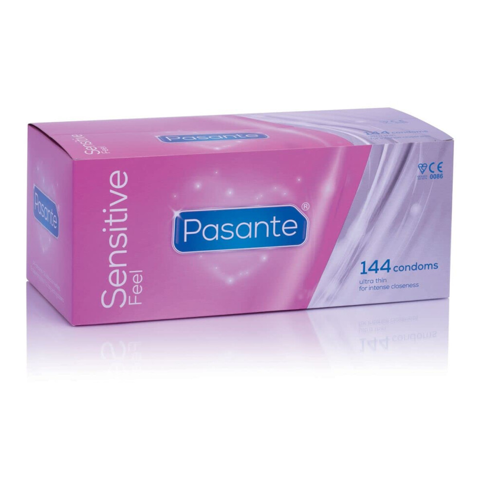 Pasante Sensitive (Feel) Condoms - Pack Of 144 (Contains Latex)