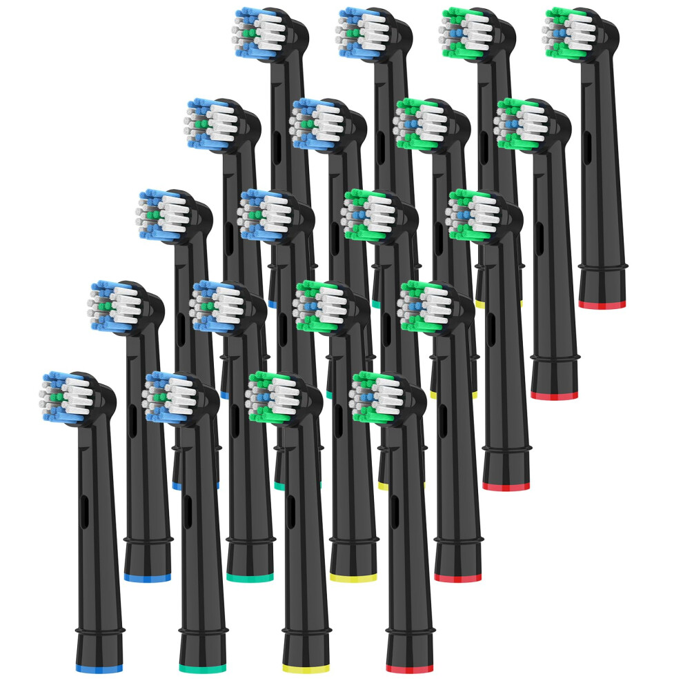 Jxflorachi 20 Pack Toothbrush Heads Compatible With Oral B Braun, Professional