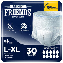 30 x Friends Pants Night Super Large - Extra Large (30-56 inches) | Overnight Un
