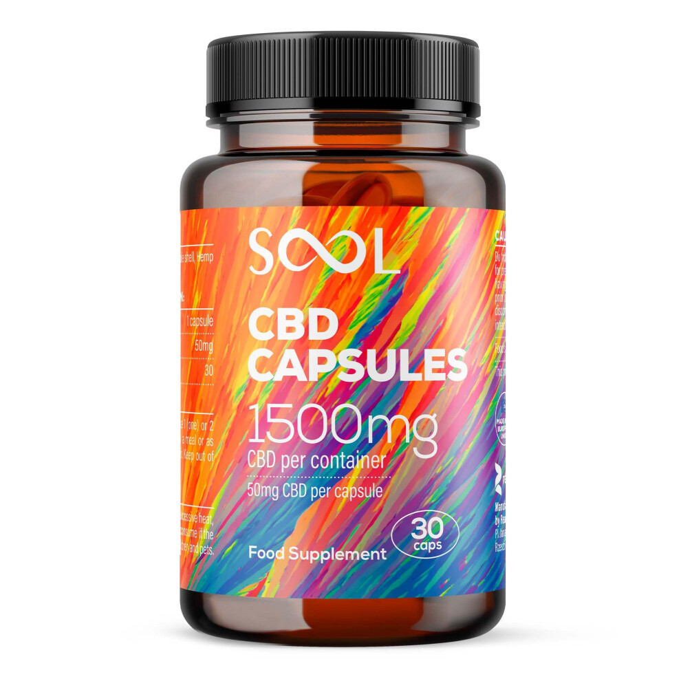 Sool Cbd Capsules 1500Mg 30Pcs | 50Mg Cbd Per Capsule | Broad Spectrum Cbd High