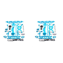 2Ensemble pour 1:14 144001 RC Voiture ComplèTe Mise une Niveau PièCes de Rechange en MéTal C SièGe Tasse de Direction Bras Oscillant Bras