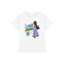 (12-13 Years, White) Encanto Childrens/Kids Do What Makes You Happy Isabela T-Shirt