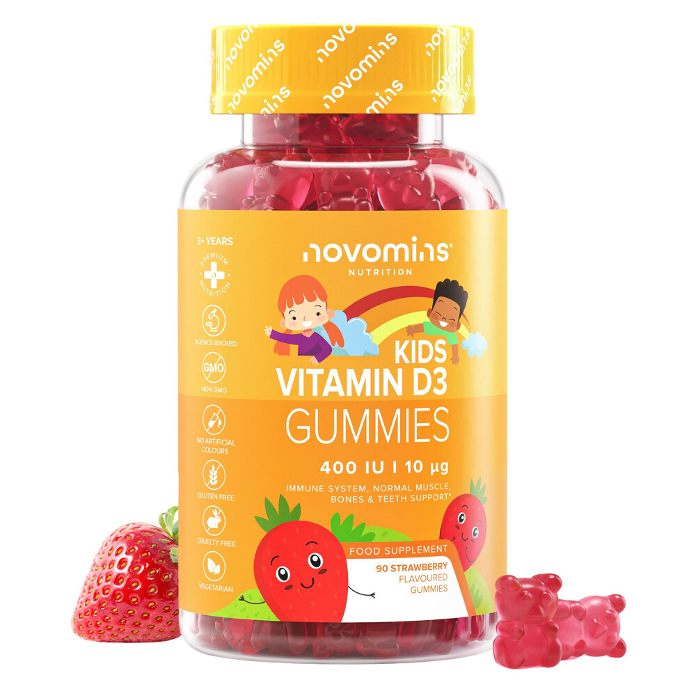 Photos - Vitamins & Minerals Kids Vitamin D Gummies - 3 Month Supply - 400 IU Vitamin D3