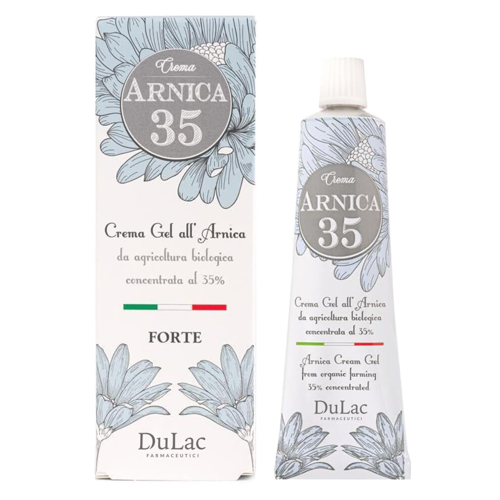 DulãC Farmaceutici 1982 Arnica 35 Â Arnica Cream Refreshing Effect, 50 Ml, With 35% Organic Extracts, Provides Relief To Muscles, Joints, Neck, And Back, Massage Cream With