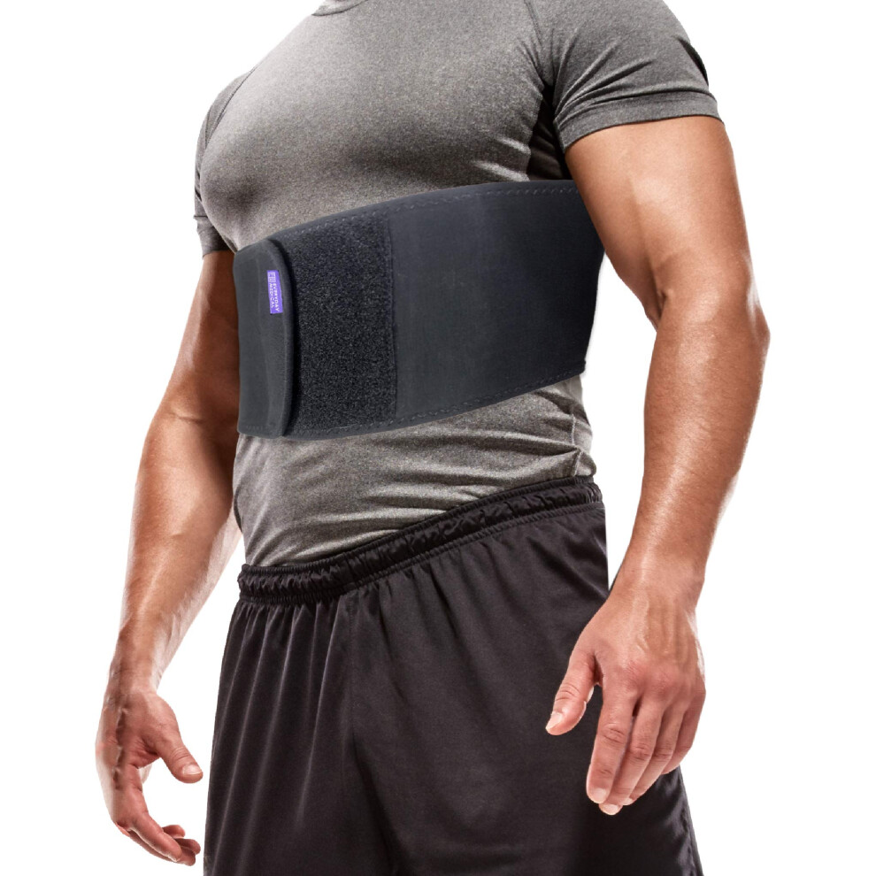 Everyday Medical Broken Rib Brace For Men And Women - Bamboo Charcoal Rib Support Compression Brace - Accelerates The Healing Of Cracked, Dislocated,