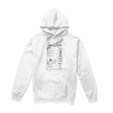 (M, White) SpongeBob SquarePants Mens Krusty Krab Menu Hoodie
