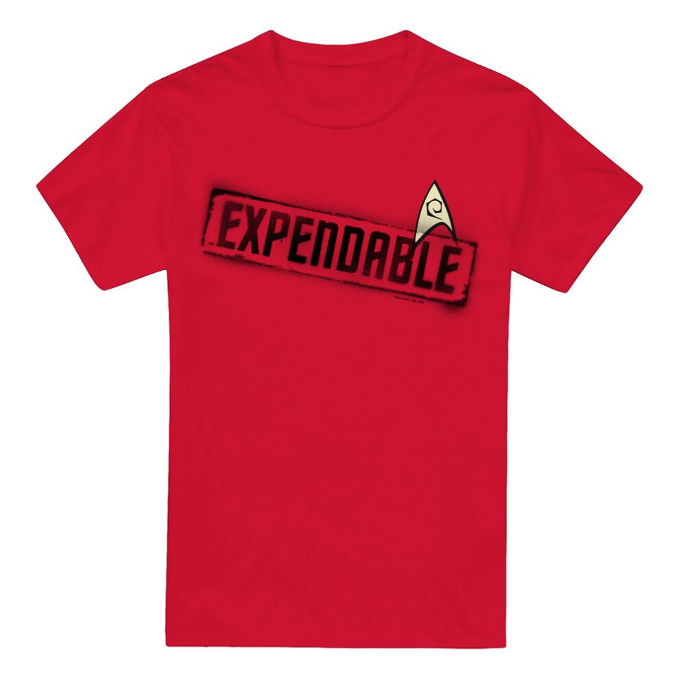 Star Trek (Xxl, ) Mens Expendable T-Shirt Red