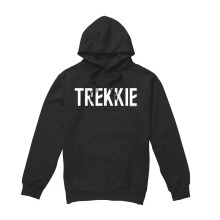 (M, Black) Star Trek Mens Trekkie Hoodie