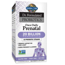 Garden of Life Dr. Formulated Probiotics Eens Daily Prenataal - Probiotica Ondersteuning voor Moeder en Baby - Glutenvrij