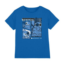 (3-4 Years, Royal Blue) Lilo & Stitch Childrens/Kids Stitch Comic Strip T-Shirt