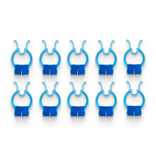 ResOne Gepolsterte Nasenbluten-Stopp Clips - Universeller Nasenclip für Spirometrie und Atemtherapien - Effektive Einweg-Nasenstopfen, Blau