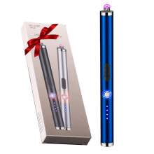 COMANYI Candle Lighter Rechargeable Dual Arc Plasma Lighter for Kitchen, Windproof Long Lighter with LED Power Display, USB Lighters for Candle, BBQs,
