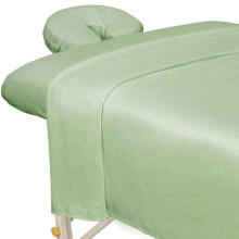 ForPro Professionell Kollektion Premium Mikrofiber 3-delad Massagebäddset, Salvia, Ultra-Lätt, Fläck- och Rynkbeständig