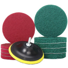Tampons de nettoyage à brosse de perceuse de 5 pouces - Nettoyeur de baignoire et carrelage - Kit de nettoyage domestique