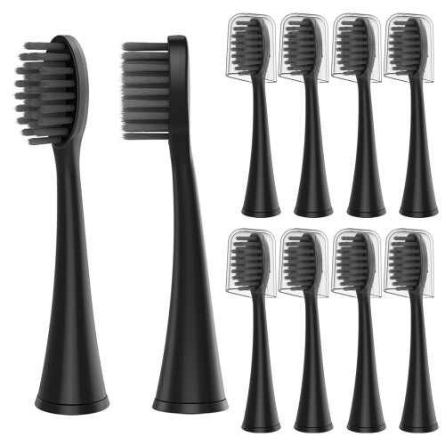 Pack de 10 cabezales de cepillo de dientes compatibles con cepillos eléctricos Burst