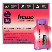 BeMe Shot di Proteine Liquide - Formula Clinica BODYBALANCE - 16.7g Collagene + 15g Proteine Senza Siero - Mela, 15