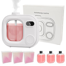 Diffuseur d'Aromathérapie sans Eau Mini Led Sans Fil Aroma 360 pour Maison Grandes Salles Senteur Salle de Bain Hôtel