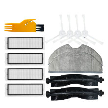 Main Side Brush Filter and Mop Cloth Replacement Accessories for Qihoo 360 S5 S7 S7 Pro Robotic Vacuum Cleaner