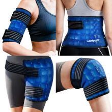 Comfpack IJscompres voor Letsels Herbruikbaar, FSA Geschikt HSA, 1-Uur Langdurige Koud Compres met Flexibel Ontwerp voor Knie, Schouder, Heup