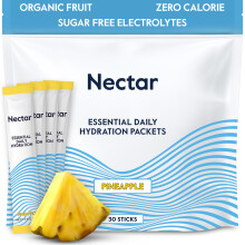 Nectar Pacchetti Idratanti - Polvere Elettroliti - Senza Zucchero & 0 Calorie - Polvere Elettroliti Organica
