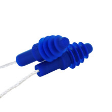 Howard Leight by Honeywell Tapones de Oído Reutilizables con Cordón de Nylon Blanco, 100 Pares (DPAS-30W)