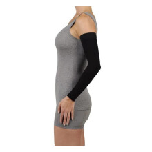 Manga Juzo Soft 2001 20-30mmhg Max con Banda de Silicona para Mujeres, Negro, 6 (VI) MAX Regular